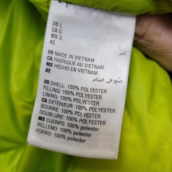 Mode of One Men's Green Patterned Puffer Vest Large NEW - Picture 10 of 11